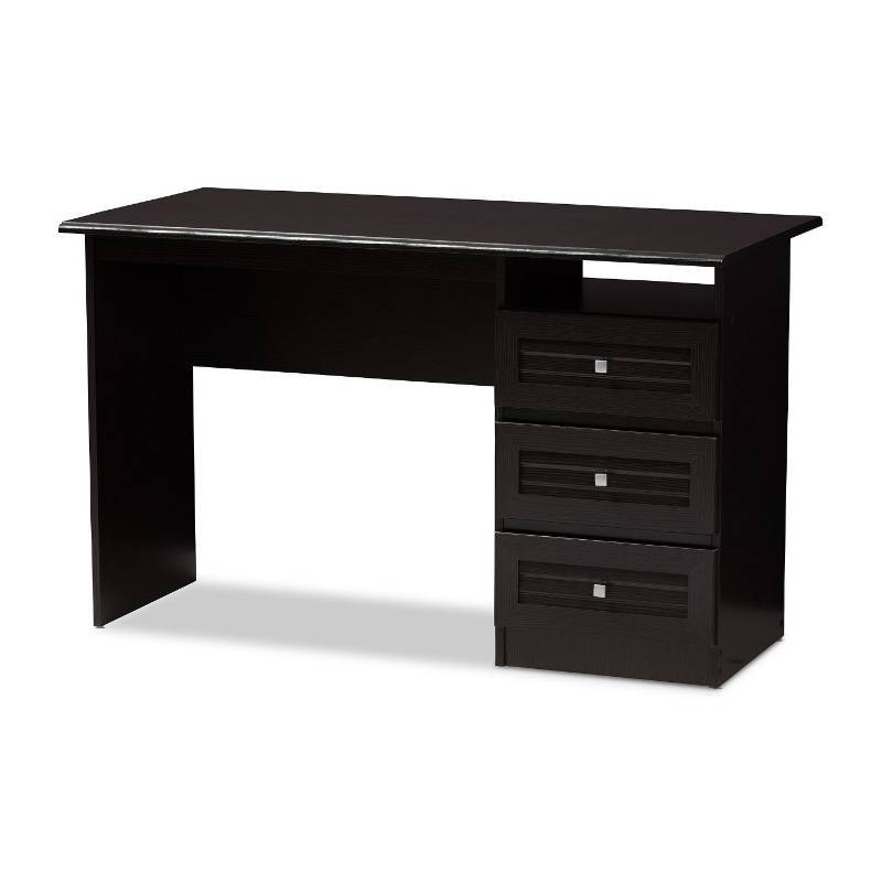 lot 7884 image: Carine Modern and Contemporary Finished Desk Dark Brown - Baxton Studio
