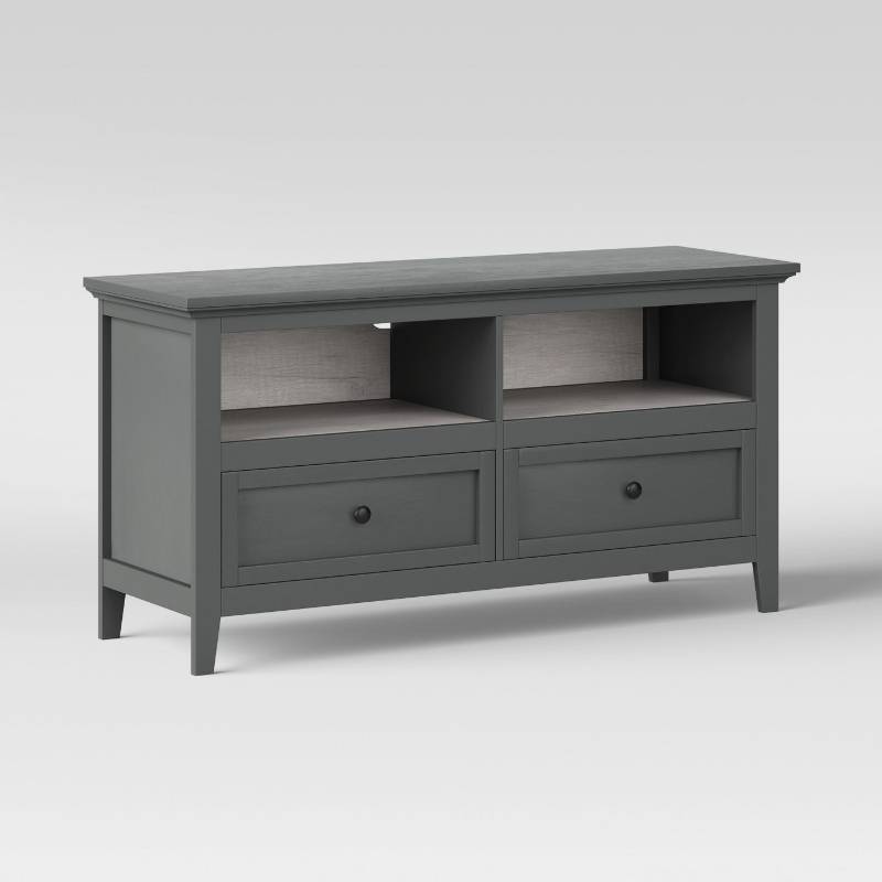 lot 7887 image: 51 Carson TV Stand, Gray - Threshold