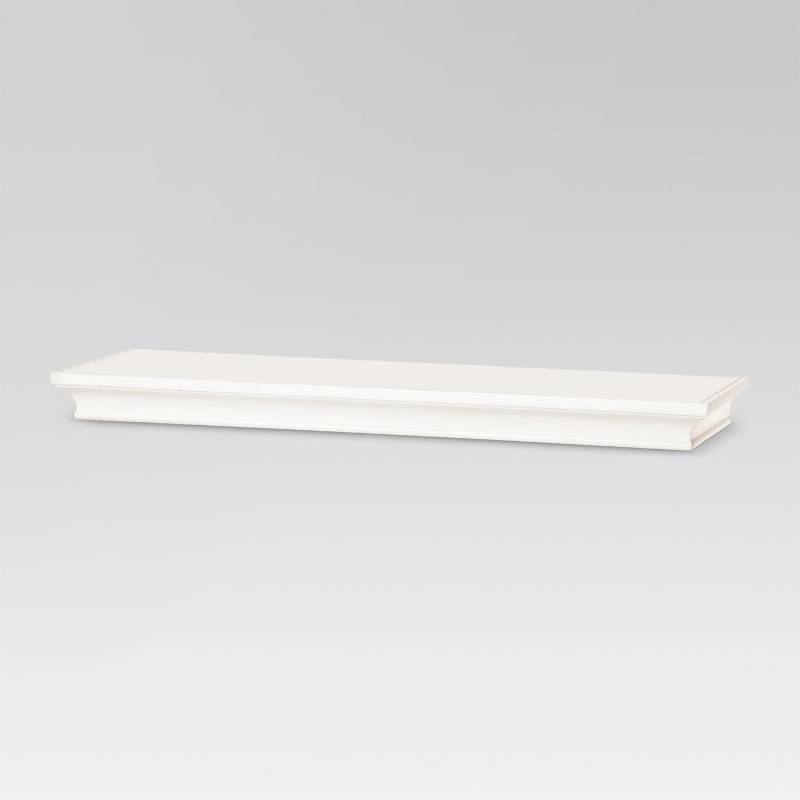 lot 7895 image: Traditional Wall Shelf, White - Threshold