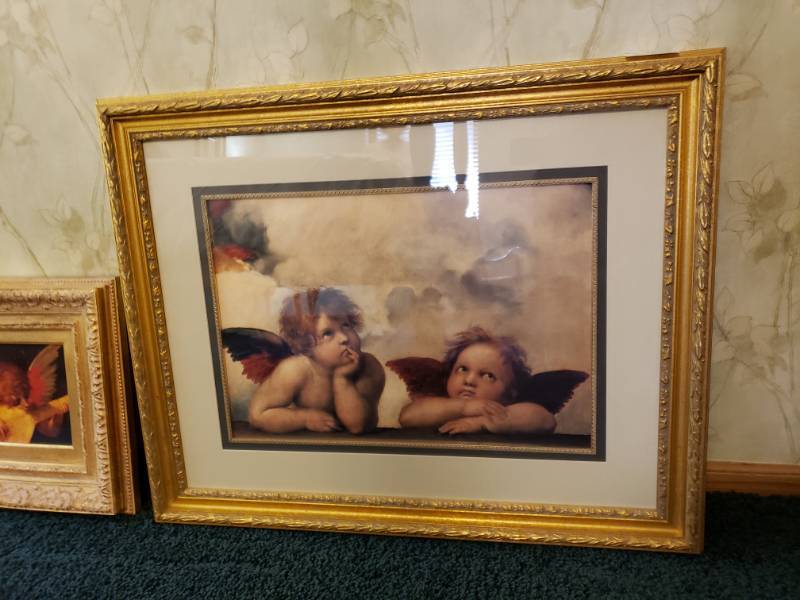 lot 7424 image: Framed artwork.