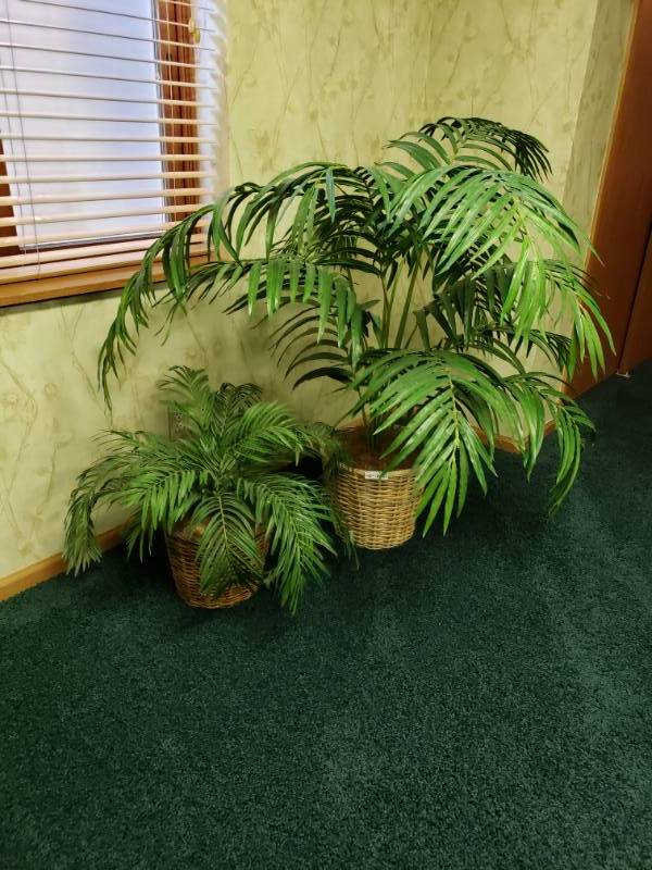 lot 7435 image: 2 fake plant decor.