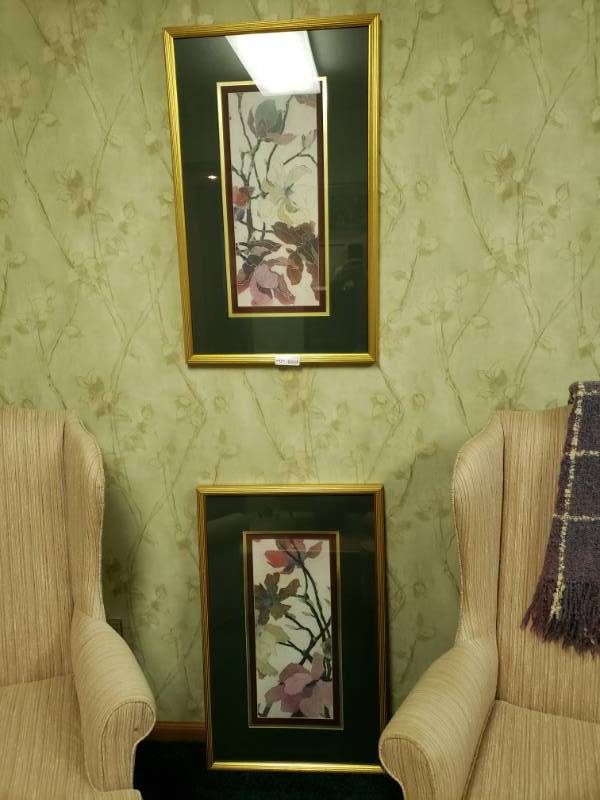 lot 7440 image: 2 Framed wall art.