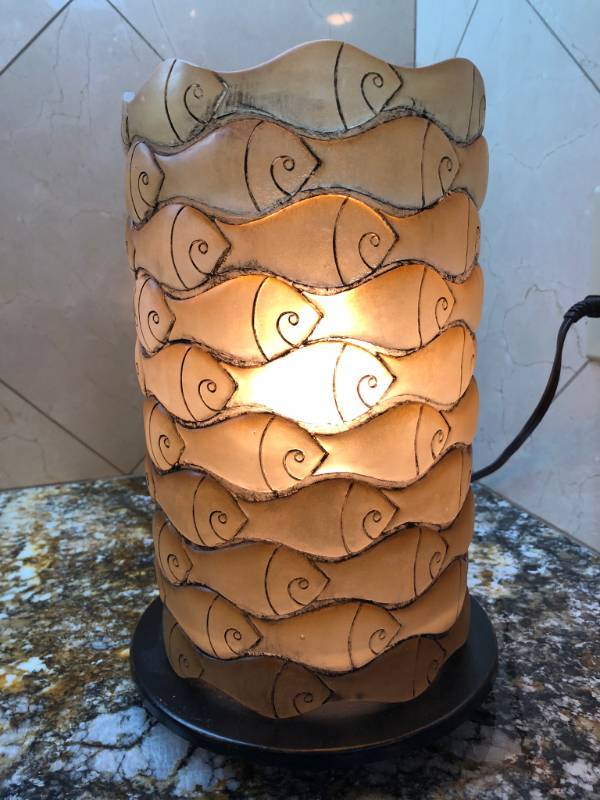 lot 7583 image: Fish Lamp