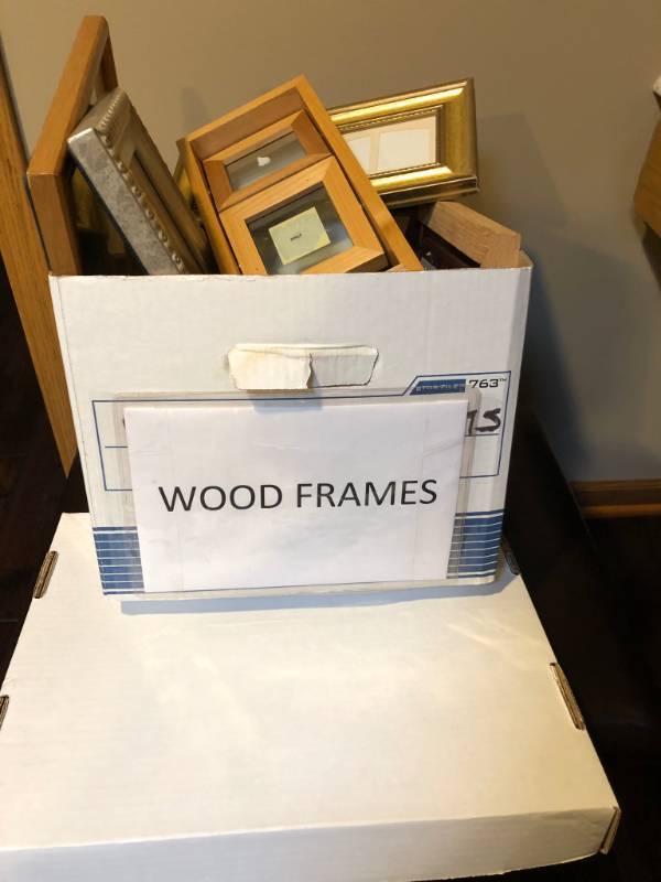 lot 7585 image: Three Boxes of picture frames