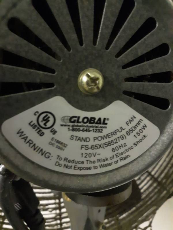 lot 2303 image: Stand Powerful Industrial Fan