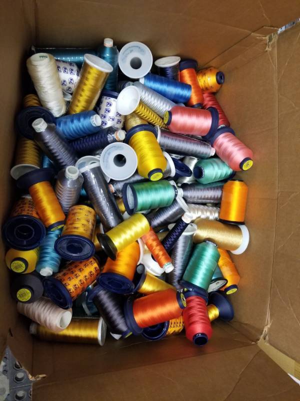 lot 2324 image: Box Of Various Embroidery Thread