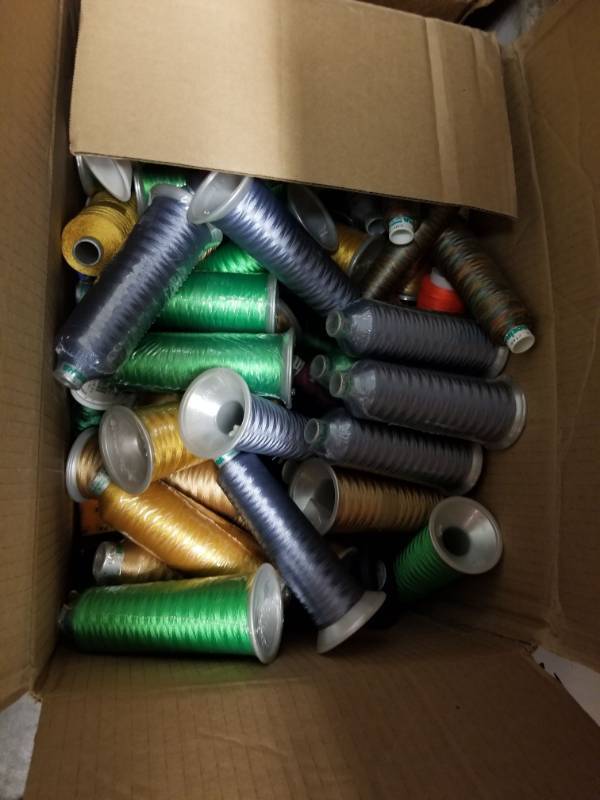 lot 2326 image: Box Of Various Embroidery Thread