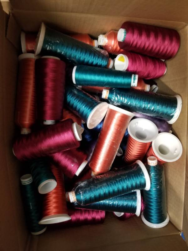 lot 2329 image: Box Of Various Embroidery Thread