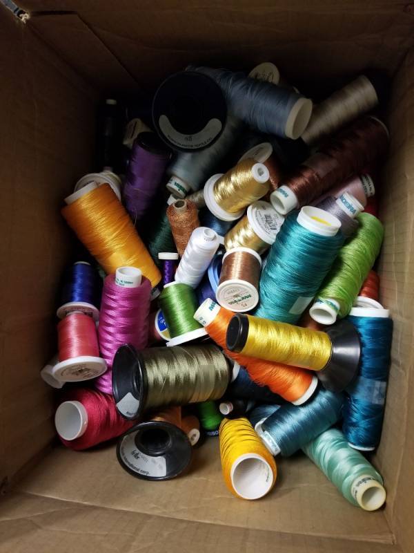 lot 2330 image: Box Of Various Embroidery Thread