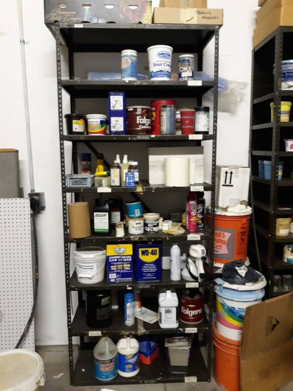 lot 2352 image: Shelving Rack With Adjustable Shelves