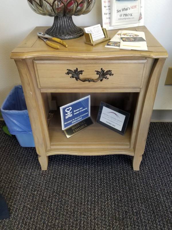 lot 2382 image: Wood End Table