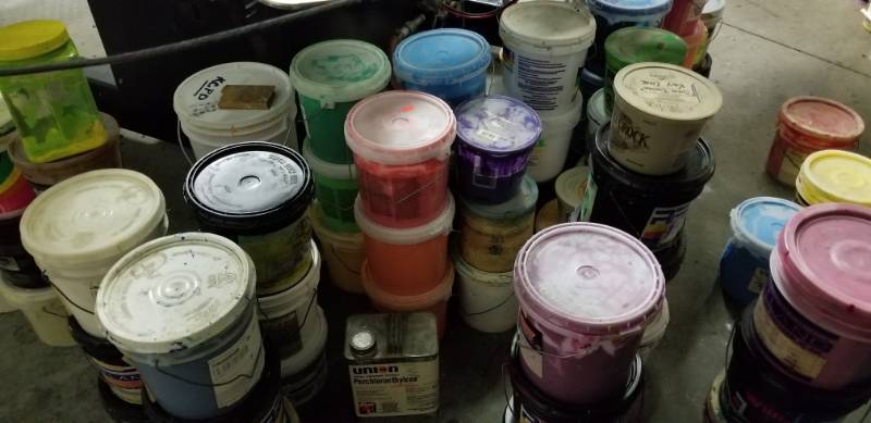lot 2278 image: (10) Assorted Screen Printing Textile Inks.
