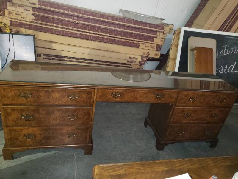 lot 7560 image: Baker Furniture Walnut Credenza