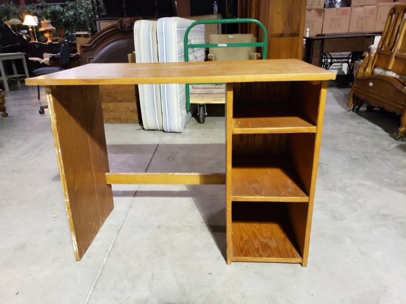 lot 7583 image: Wooden Students Desk