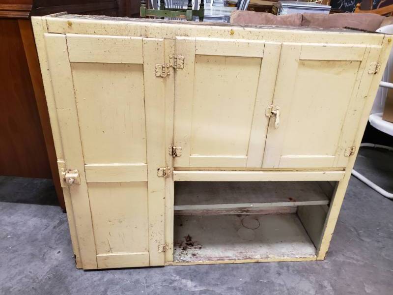 lot 7584 image: DIY Vintage Hanging Cabinet