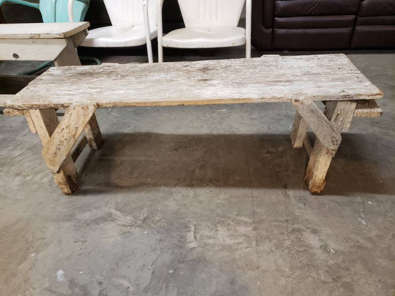 lot 7591 image: DIY Wooden Garden Bench