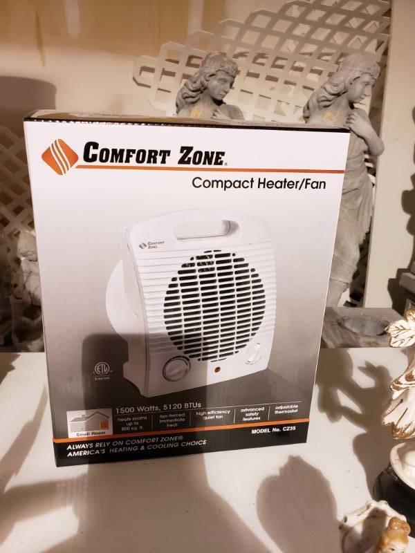 lot 7620 image: 1500 Watt Comfort Zone Electric Heather
