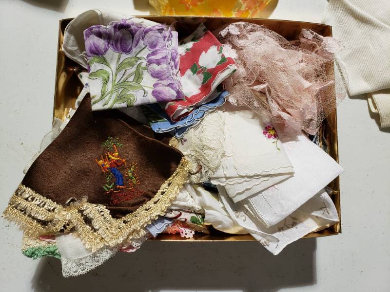 lot 7649 image: Lot of Unique Clean Handkerchiefs