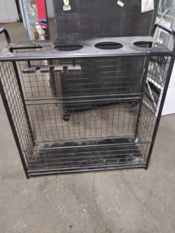 lot 1616 image: Sports Equipment Rolling Rack