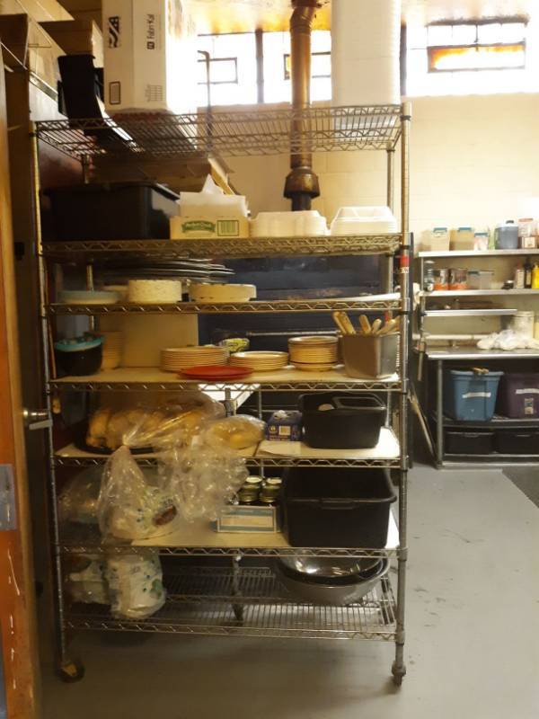 lot 9687 image: Metro Rack Shelving On Wheels