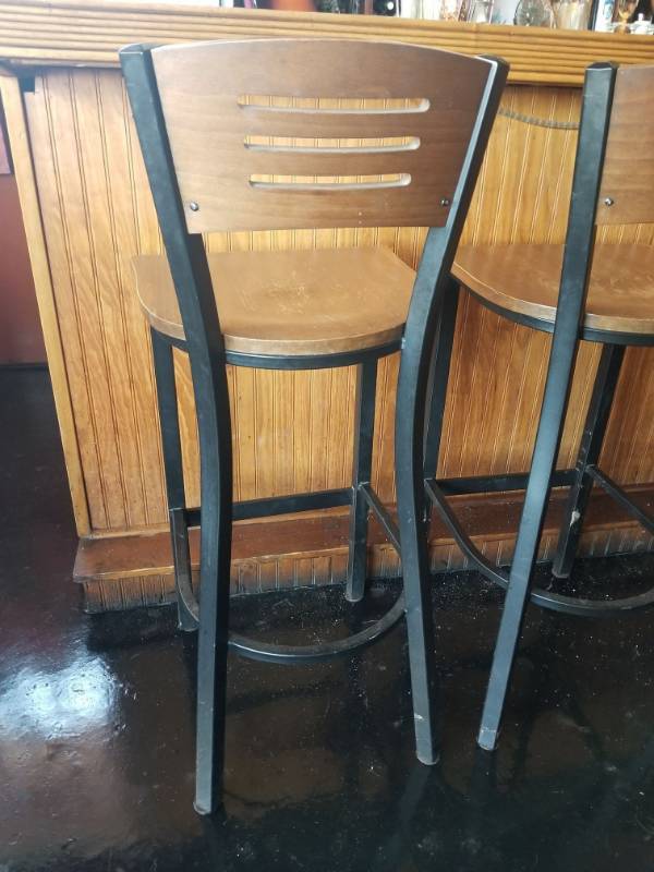 lot 9699 image: 2 Bar Height Chairs