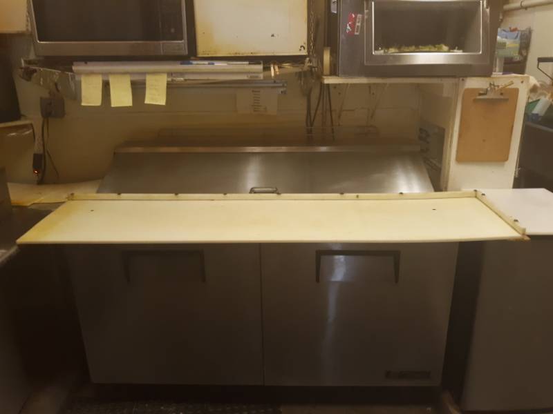 lot 9666 image: True Refrigerated Prep Table