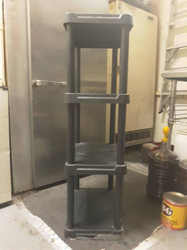 lot 9672 image: Plastic Shelving