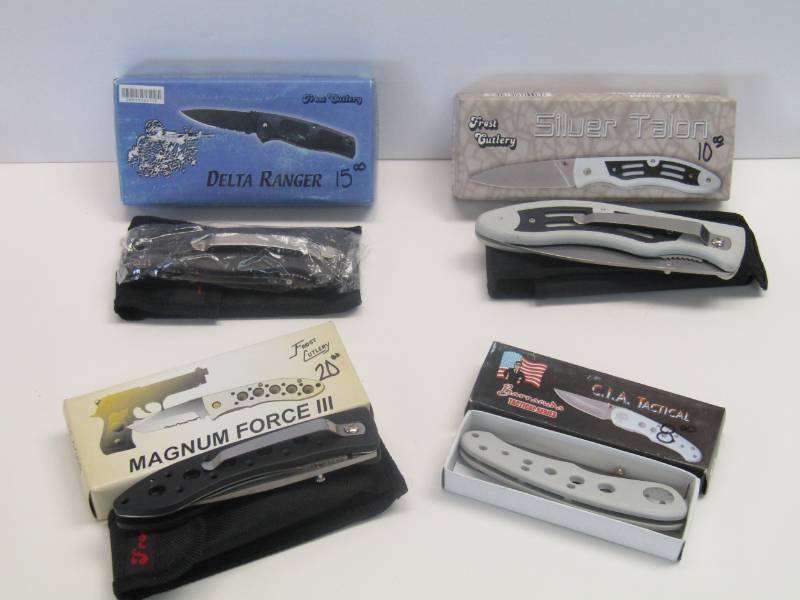 lot 3105 image: New With Boxes-  Lock Blade Knives  Knife Lot