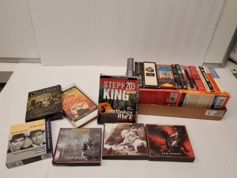 lot 2562 image: CDs  and Cassette- Books on Tape-  Lord Of The Rings Included