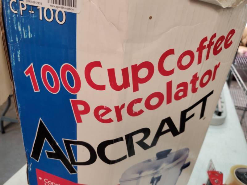 lot 2576 image: 100 Cup Coffee Percolator