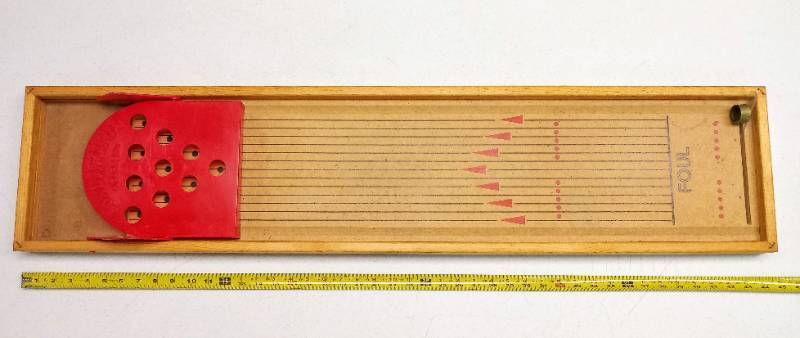 lot 2911 image: Carrom Table Top BOWL-A-MANIA Game