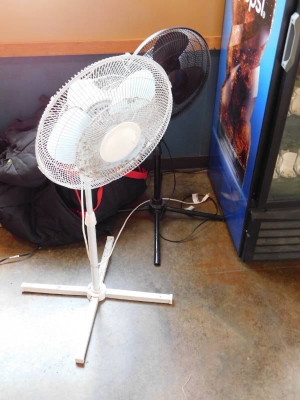 lot 3318 image: 2 Freestanding Fans