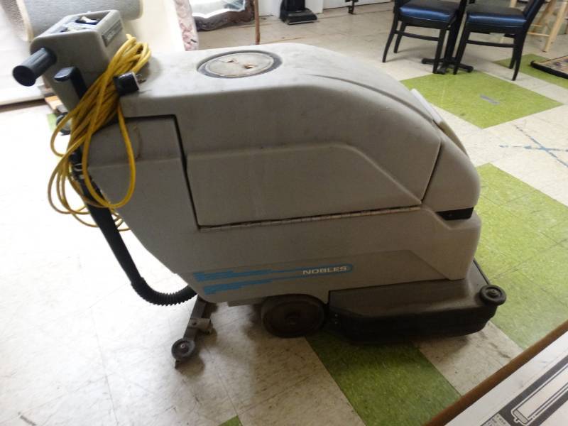 lot 7632 image: Nobles commercial electric floor scrubber machine- Works
