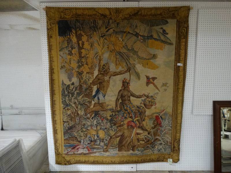 lot 7644 image: Beautiful  large tribal tapestry