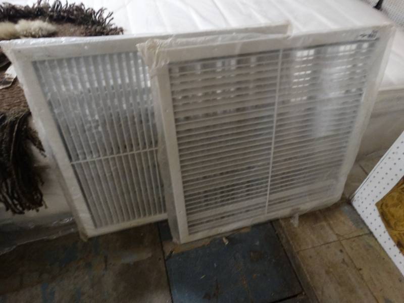 lot 7646 image: 2 new metal ac grates
