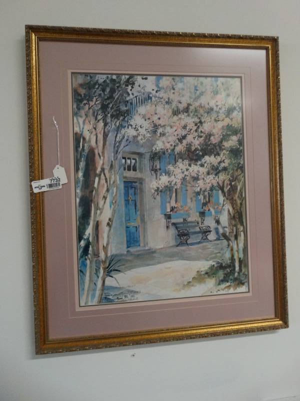 lot 7732 image: Framed wall art