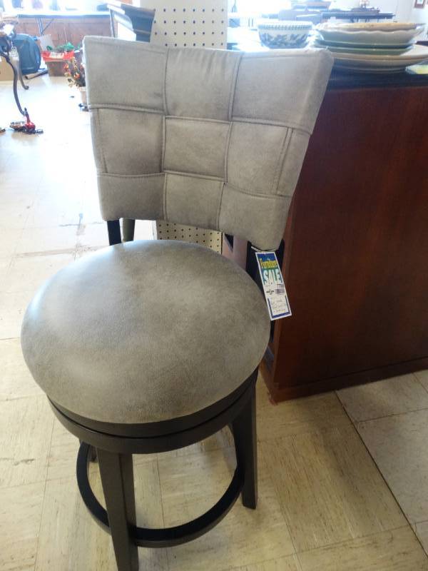 lot 7788 image: Brand New Padded Backed Bar Stool
