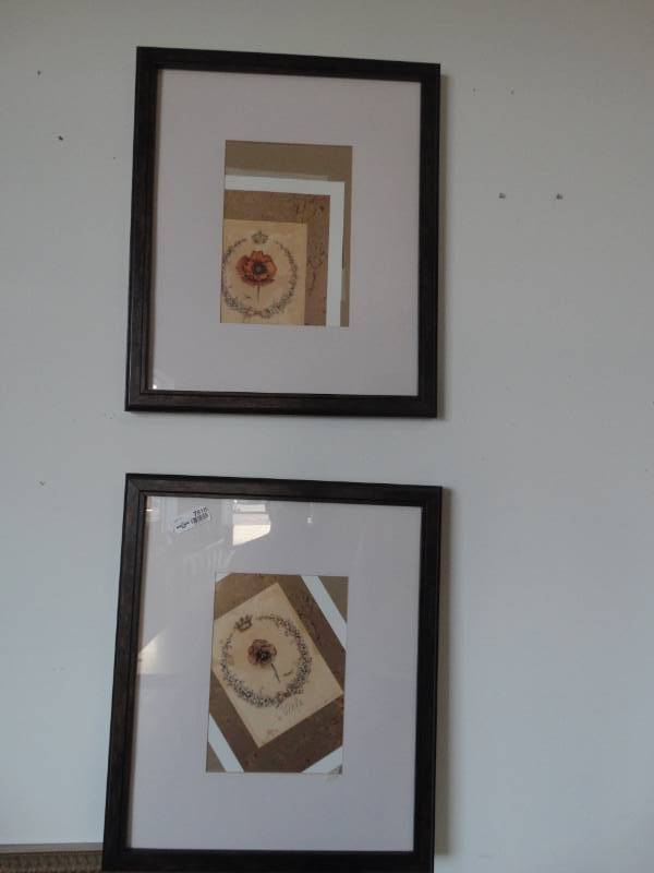 lot 7818 image: Two Pieces of Framed Abstract Art
