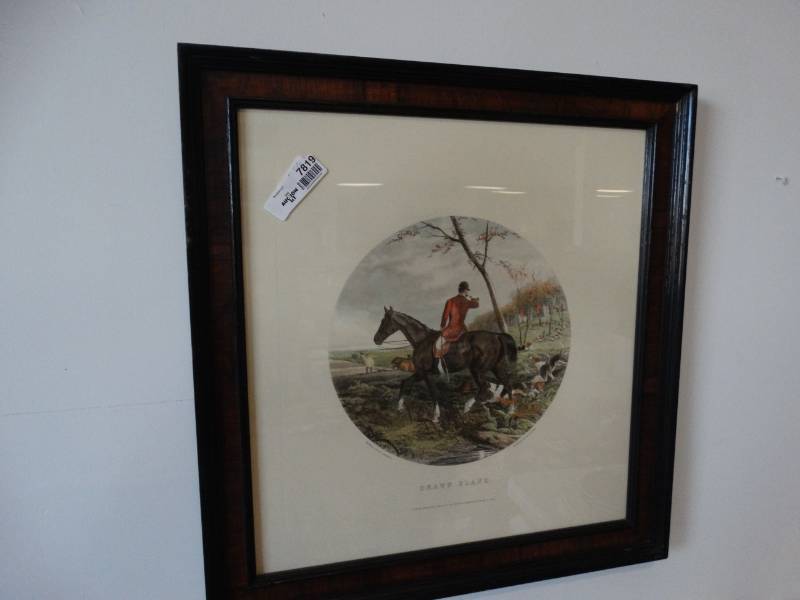 lot 7819 image: Lot of two Man On Horse Prints