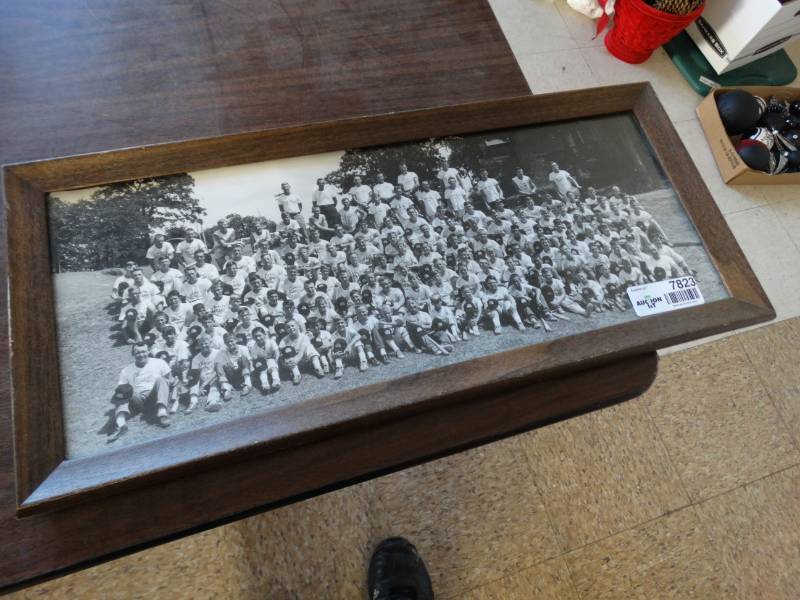 lot 7823 image: Framed Black And White Class Photo