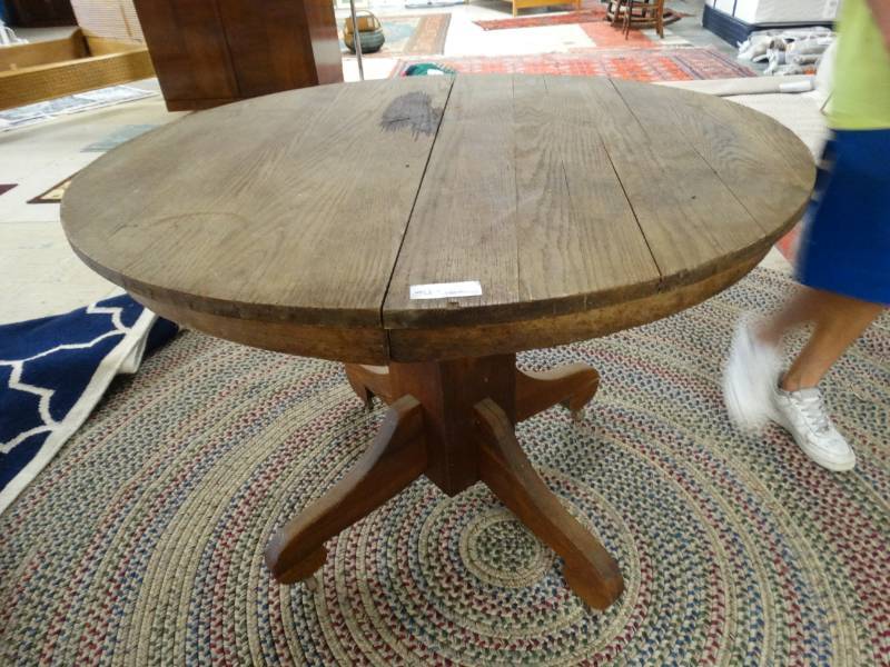 lot 7873 image: Wooden Round Table