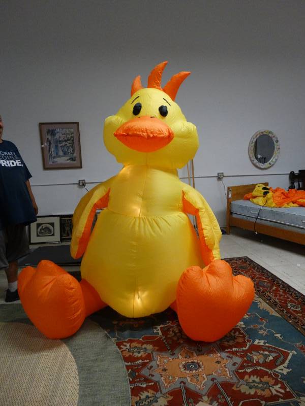 lot 7887 image: HUGE inflatable Duck Awesome