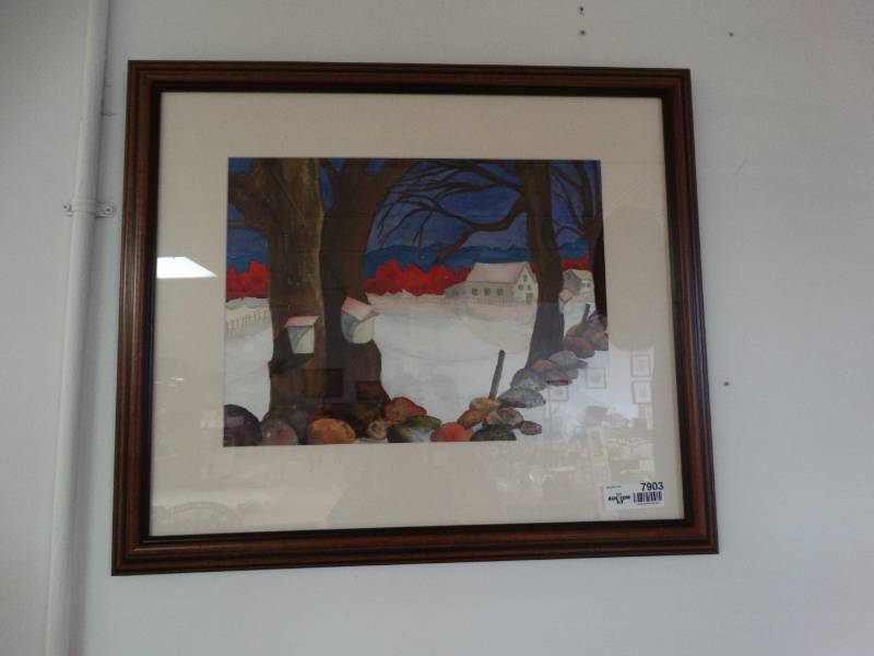 lot 7903 image: Framed wall art