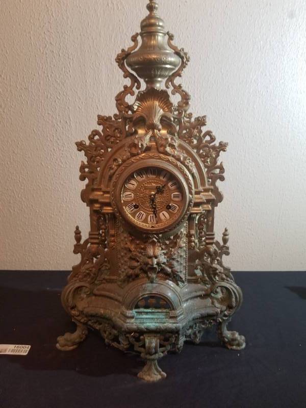 lot 16004 image: Imperial Ornate Brass Clock