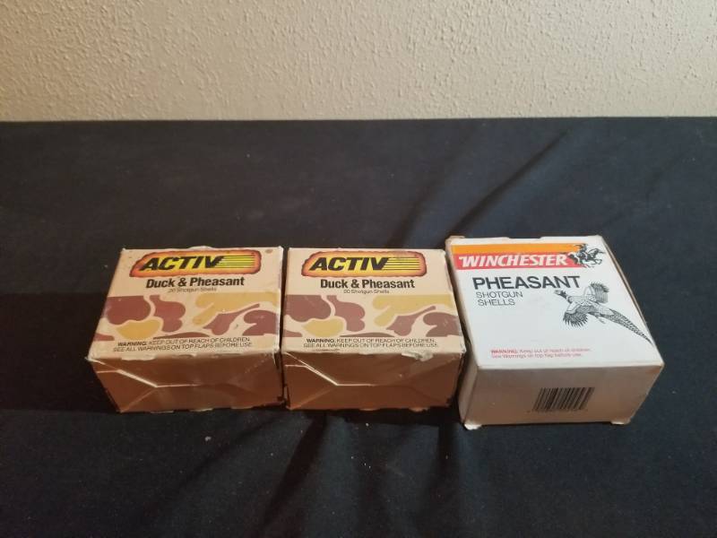 lot 16055 image: Activ Duck & Pheasant 2 Boxes, Winchester Pheasant Shotgun Shells