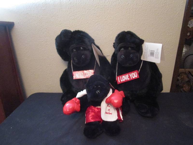 lot 16161 image: Gorilla Stuffed Animals - Love