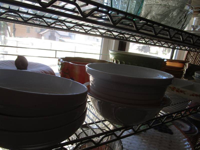 lot 16175 image: Stoneware  Pottery on Shelf
