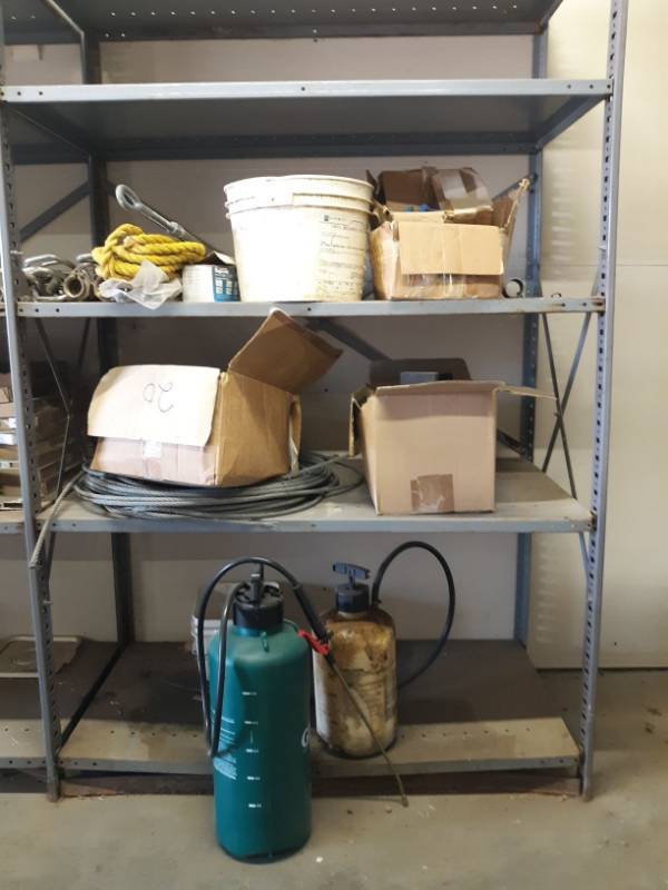 lot 5395 image: Wiring, Large Bolts, Weed Killer And More