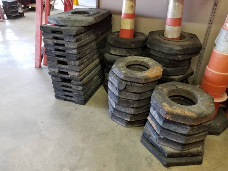lot 5423 image: Rubber Bases For Safety Cones