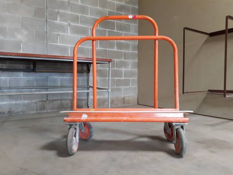 lot 5485 image: Rolling Dry Wall Cart